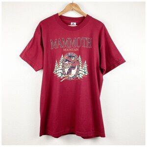 Alstyle Apparel & Activewear Vintage Red Mammoth‎ Tee Size Large